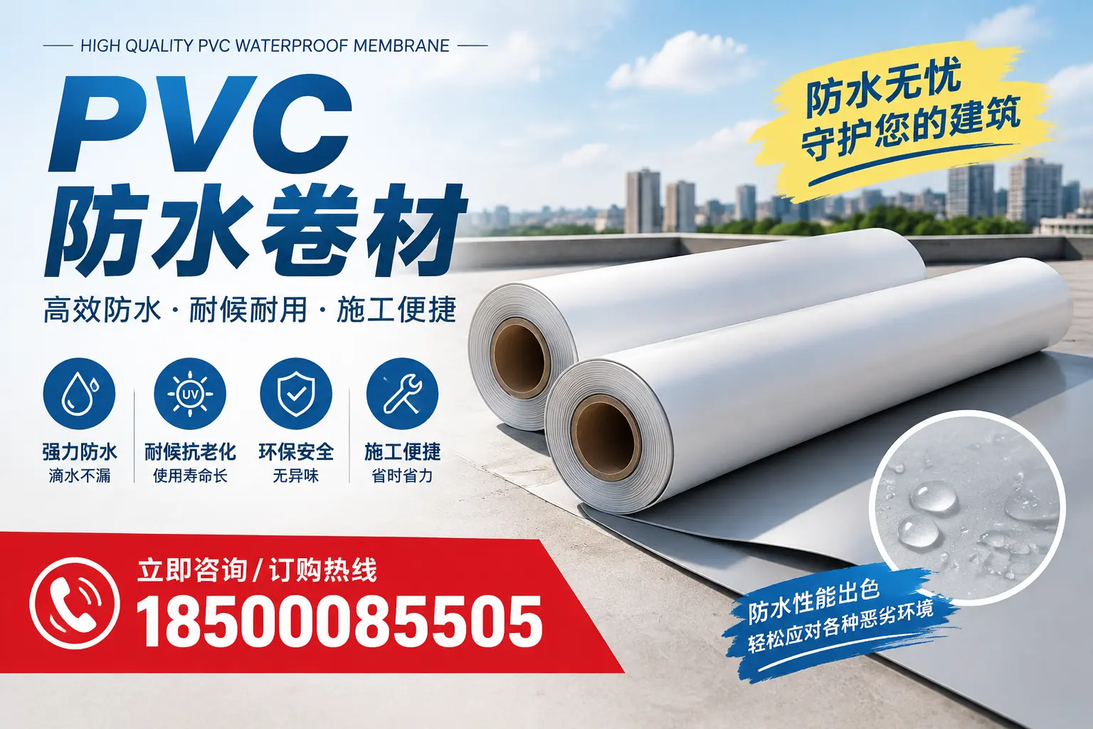 如何正确储存PVC防水卷材?辽源用户的实用建议